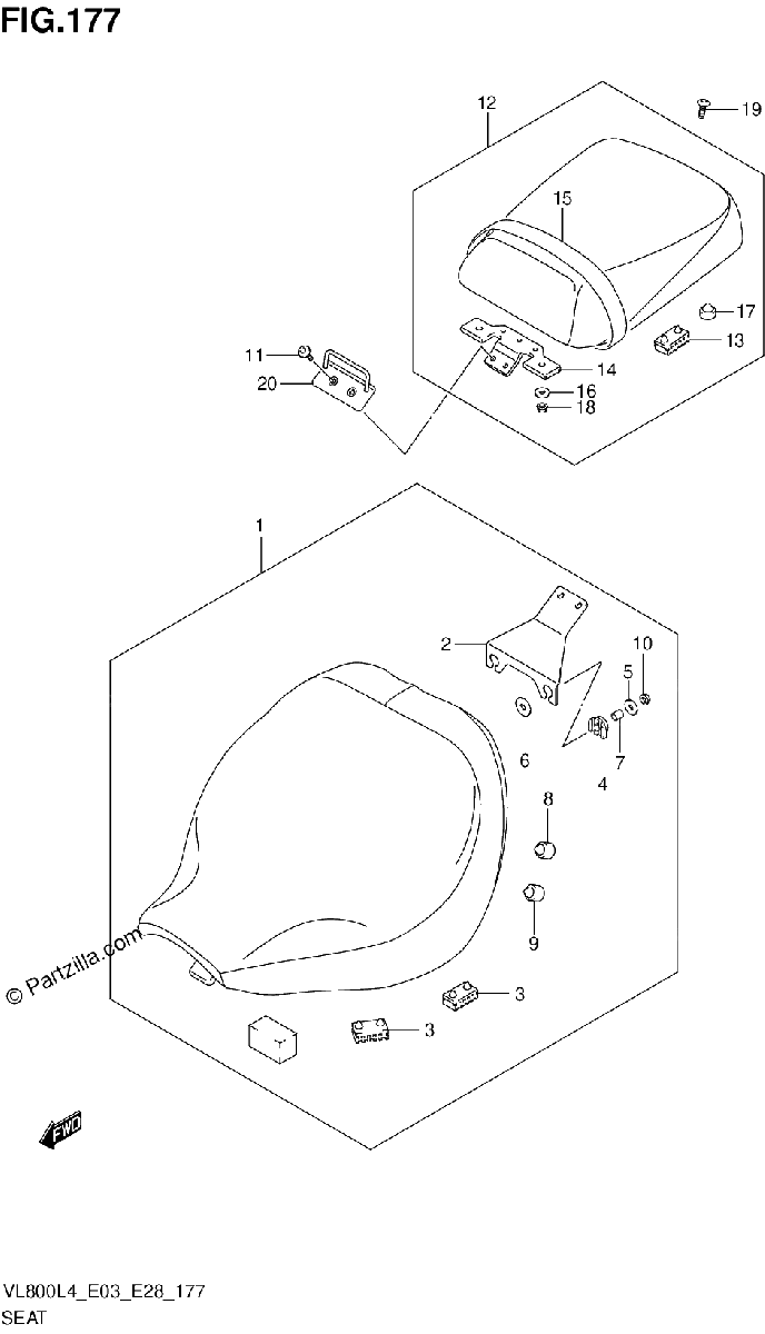 Diagrama de SEAT VL800CL4 E33