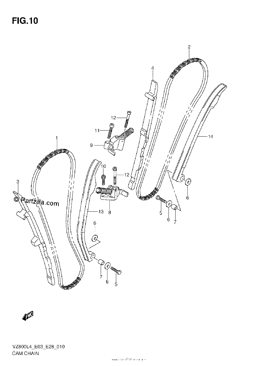 Diagrama de CAM CHAIN