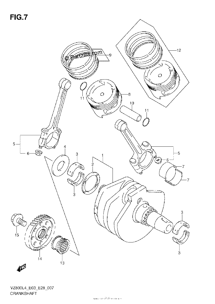 Diagrama de CRANKSHAFT