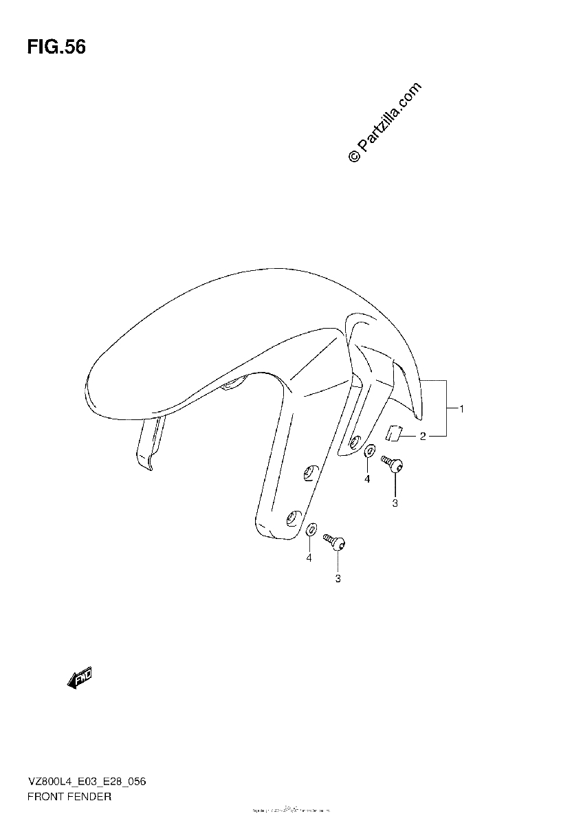 Diagrama de FRONT FENDER
