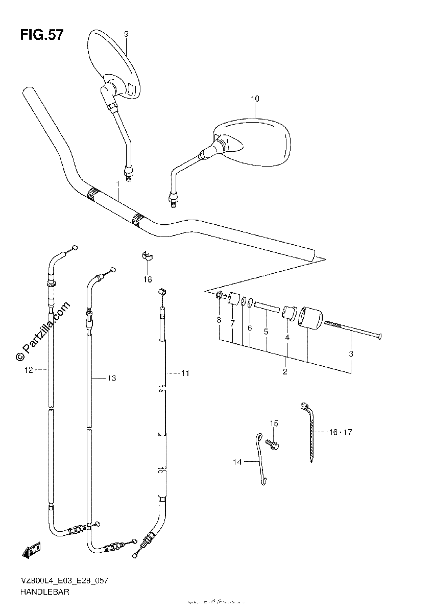 Diagrama de HANDLEBAR