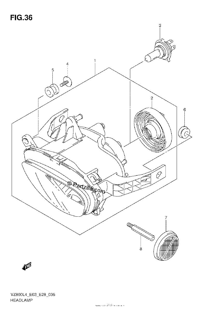 Diagrama de HEADLAMP