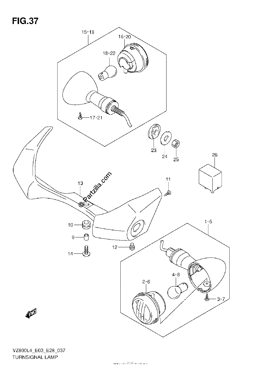 Diagrama de TURNSIGNAL LAMP