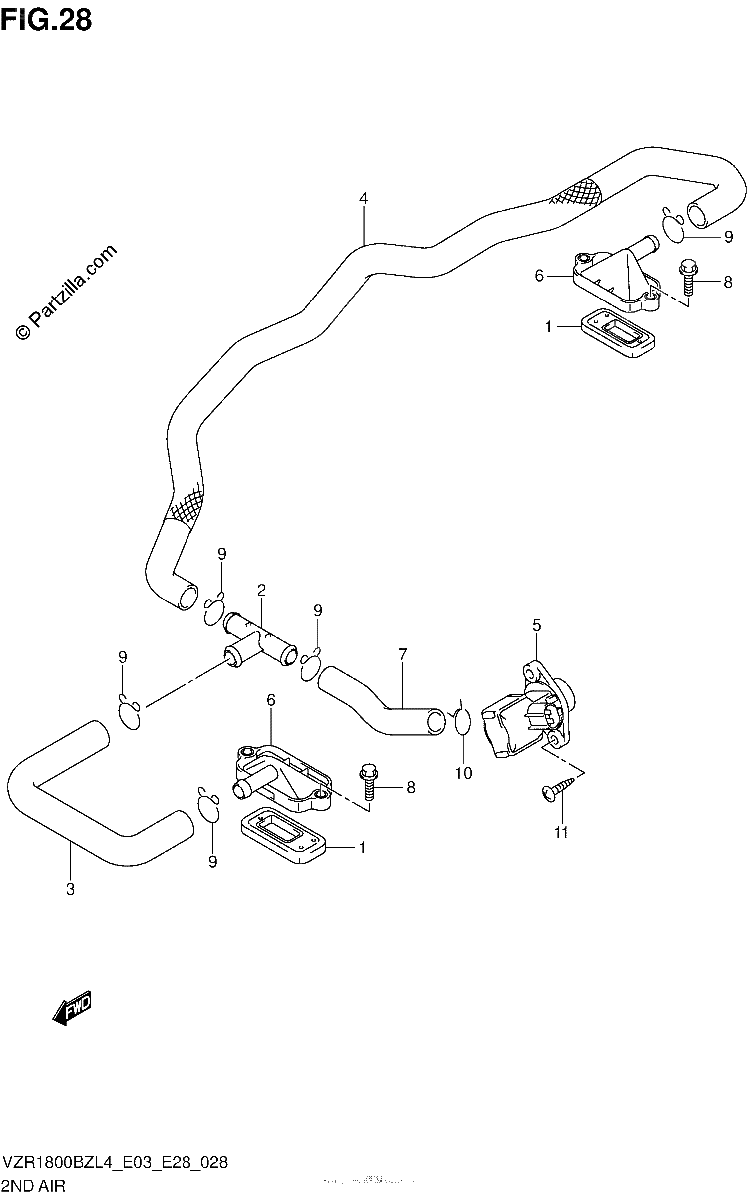 Diagrama de 2ND AIR VZR1800BZL4 E28