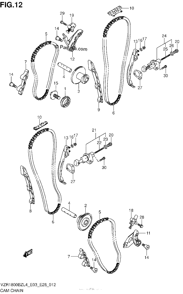 Diagrama de CAM CHAIN