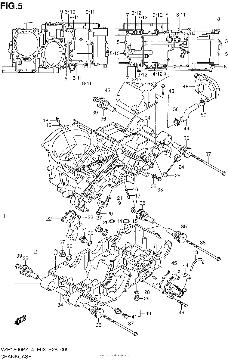 Diagrama de CRANKCASE