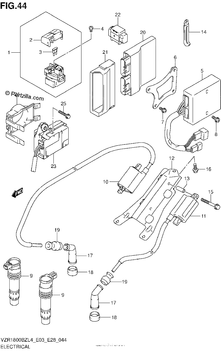 Diagrama de ELECTRICAL VZR1800BZL4 E33