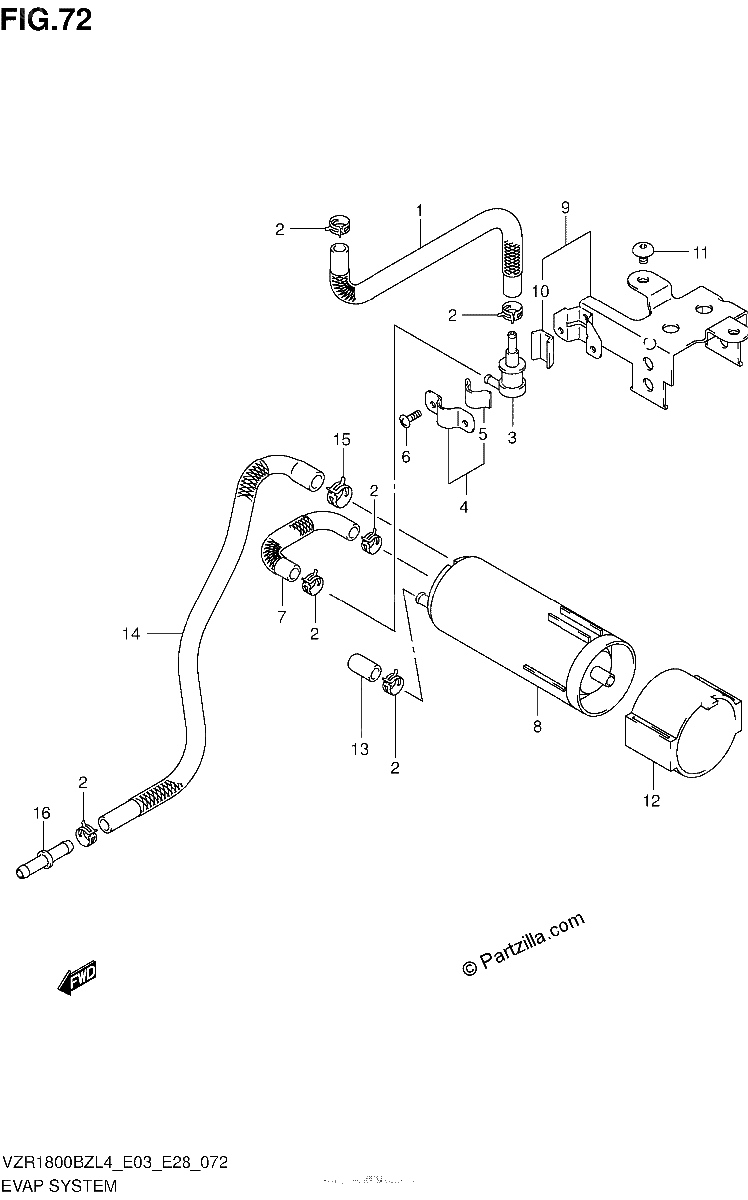 Diagrama de EVAP SYSTEM VZR1800BZL4 E33