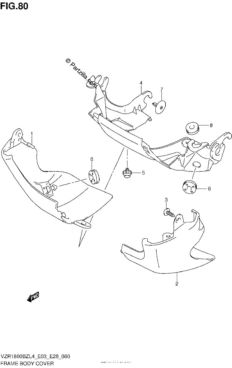 Diagrama de FRAME BODY COVER