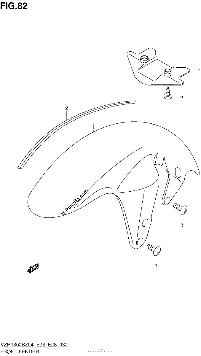 Diagrama de FRONT FENDER