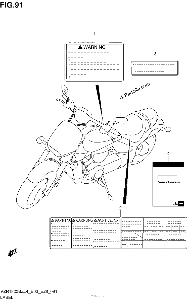 Diagrama de LABEL VZR1800BZL4 E28