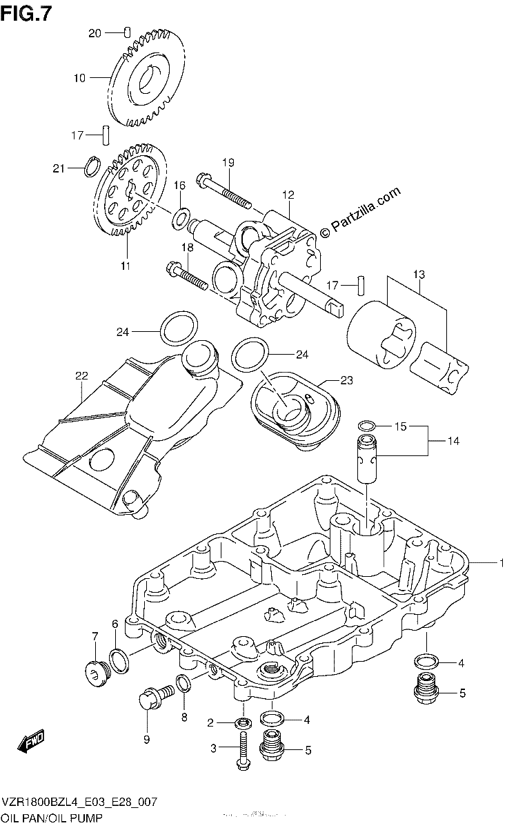 Diagrama de OIL PAN OIL PUMP