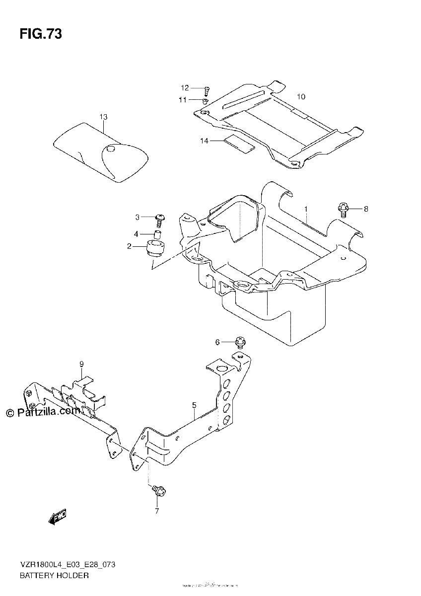 Diagrama de BATTERY HOLDER