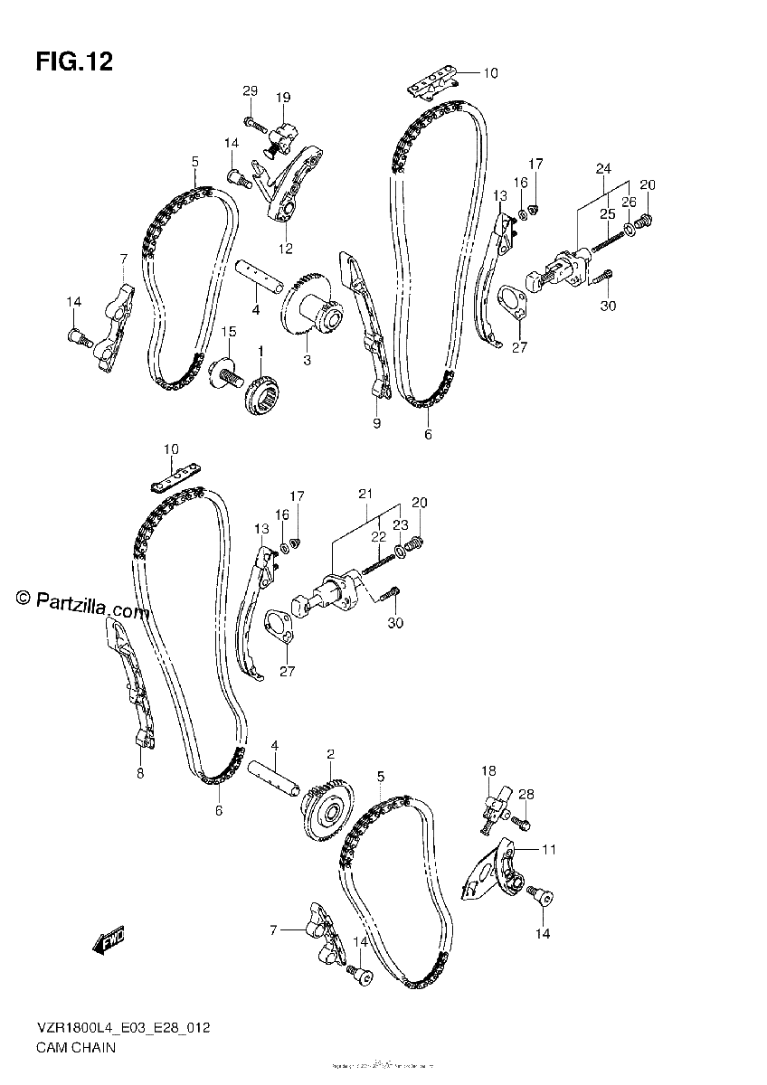 Diagrama de CAM CHAIN