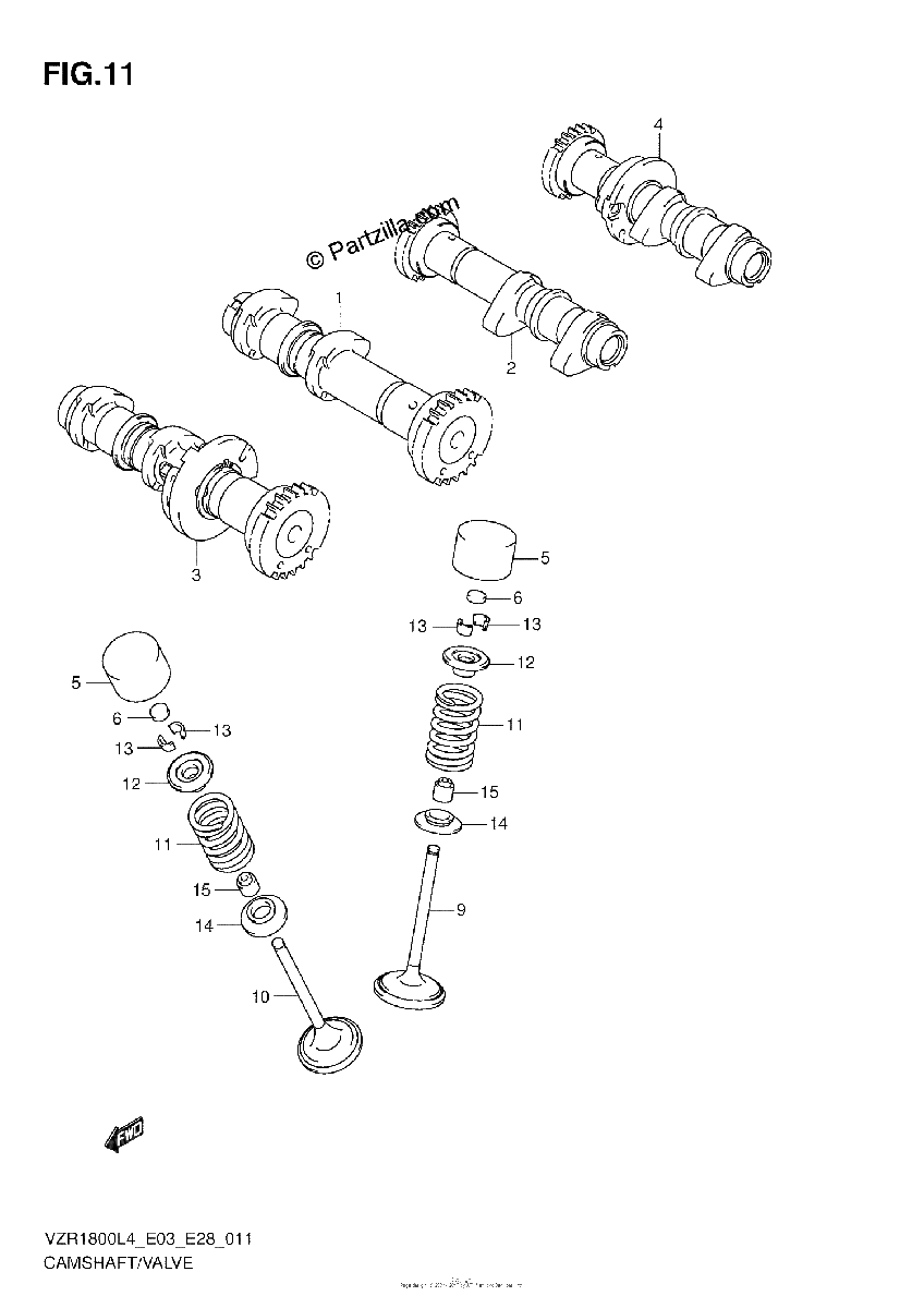 Diagrama de CAMSHAFT VALVE