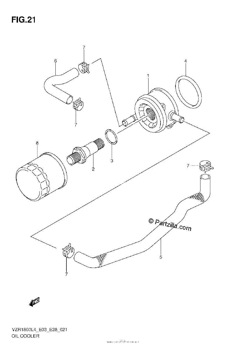Diagrama de OIL COOLER