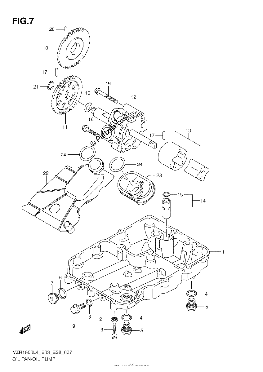 Diagrama de OIL PAN OIL PUMP