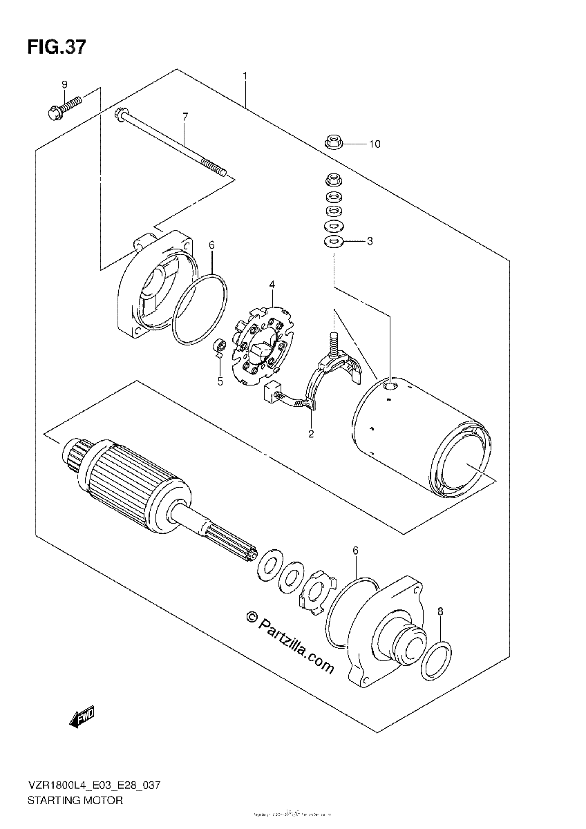 Diagrama de STARTING MOTOR