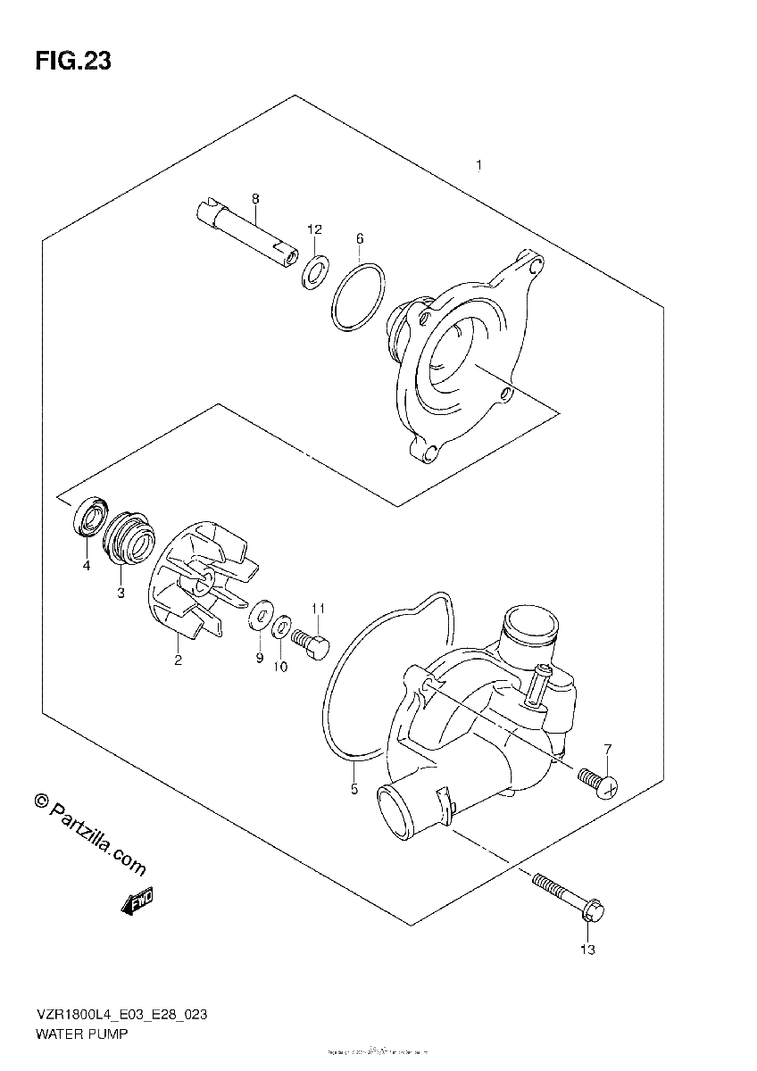 Diagrama de WATER PUMP