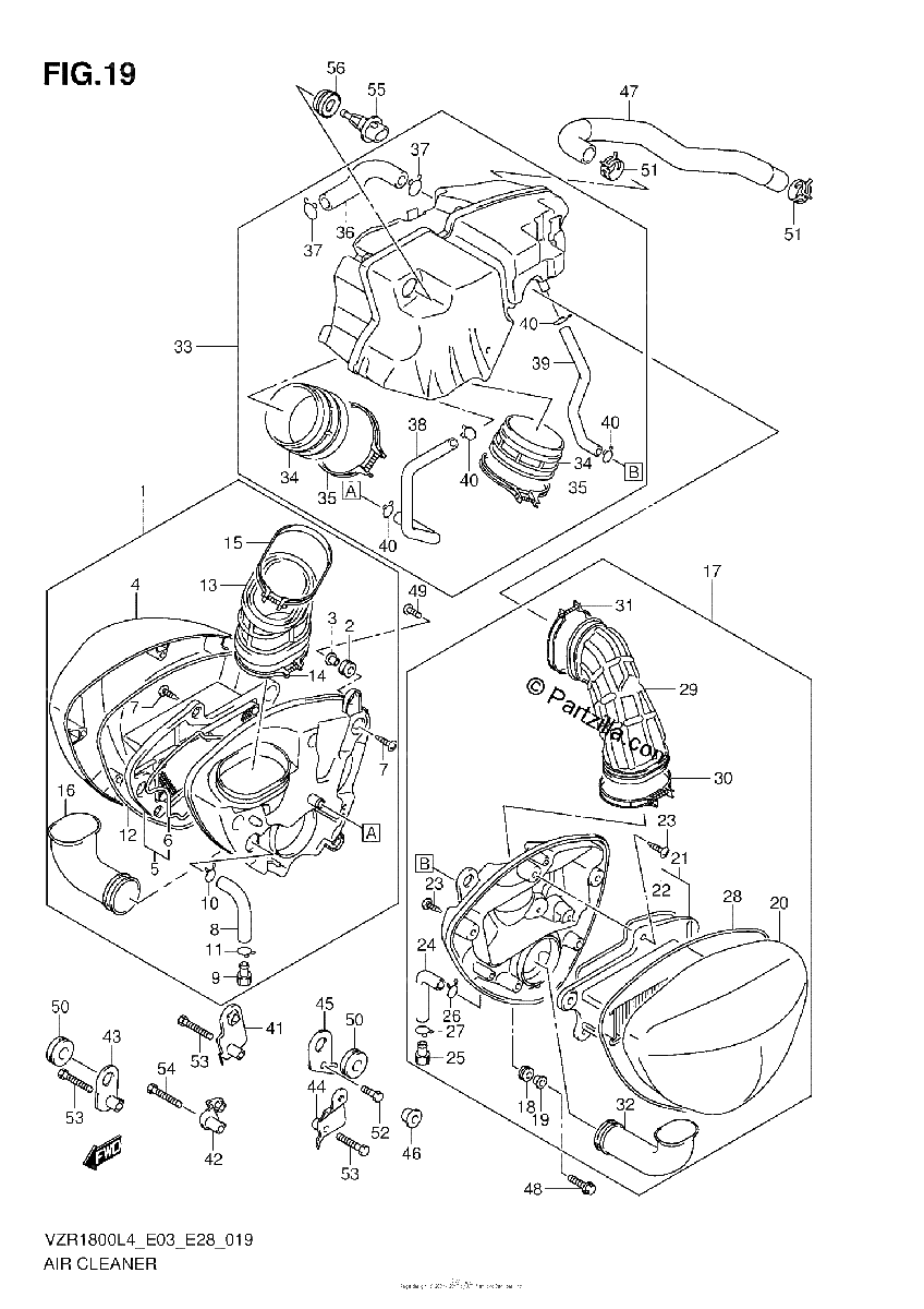 Diagrama de AIR CLEANER