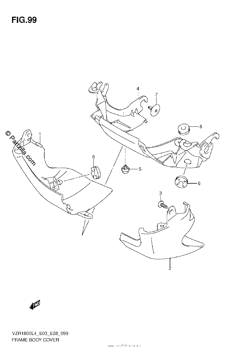 Diagrama de FRAME BODY COVER