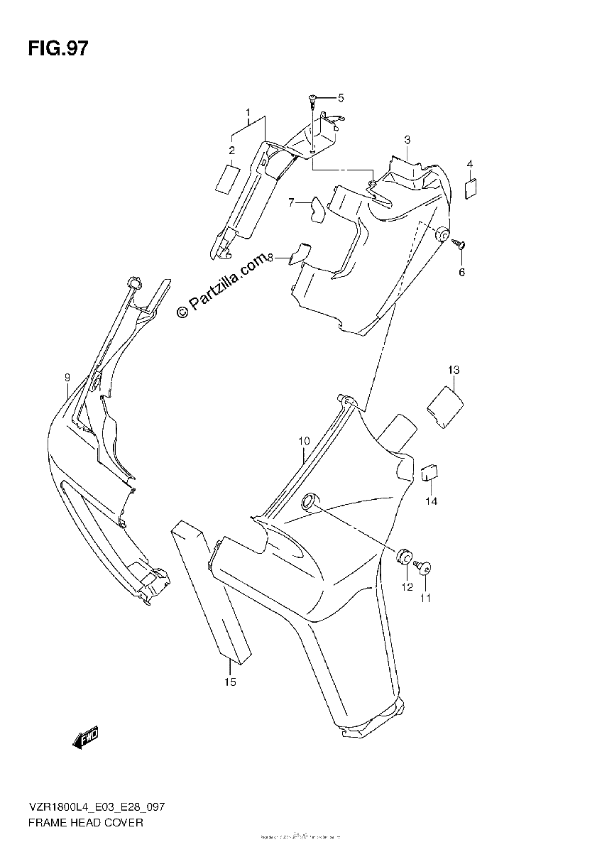 Diagrama de FRAME HEAD COVER VZR1800ZL4 E28
