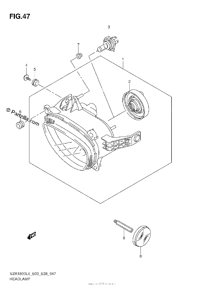 Diagrama de HEADLAMP