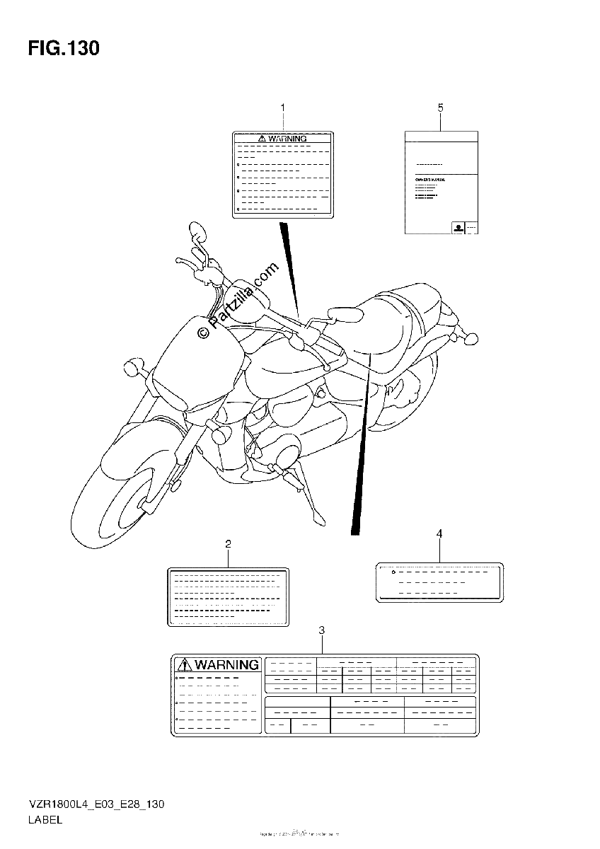 Diagrama de LABEL VZR1800ZL4 E03