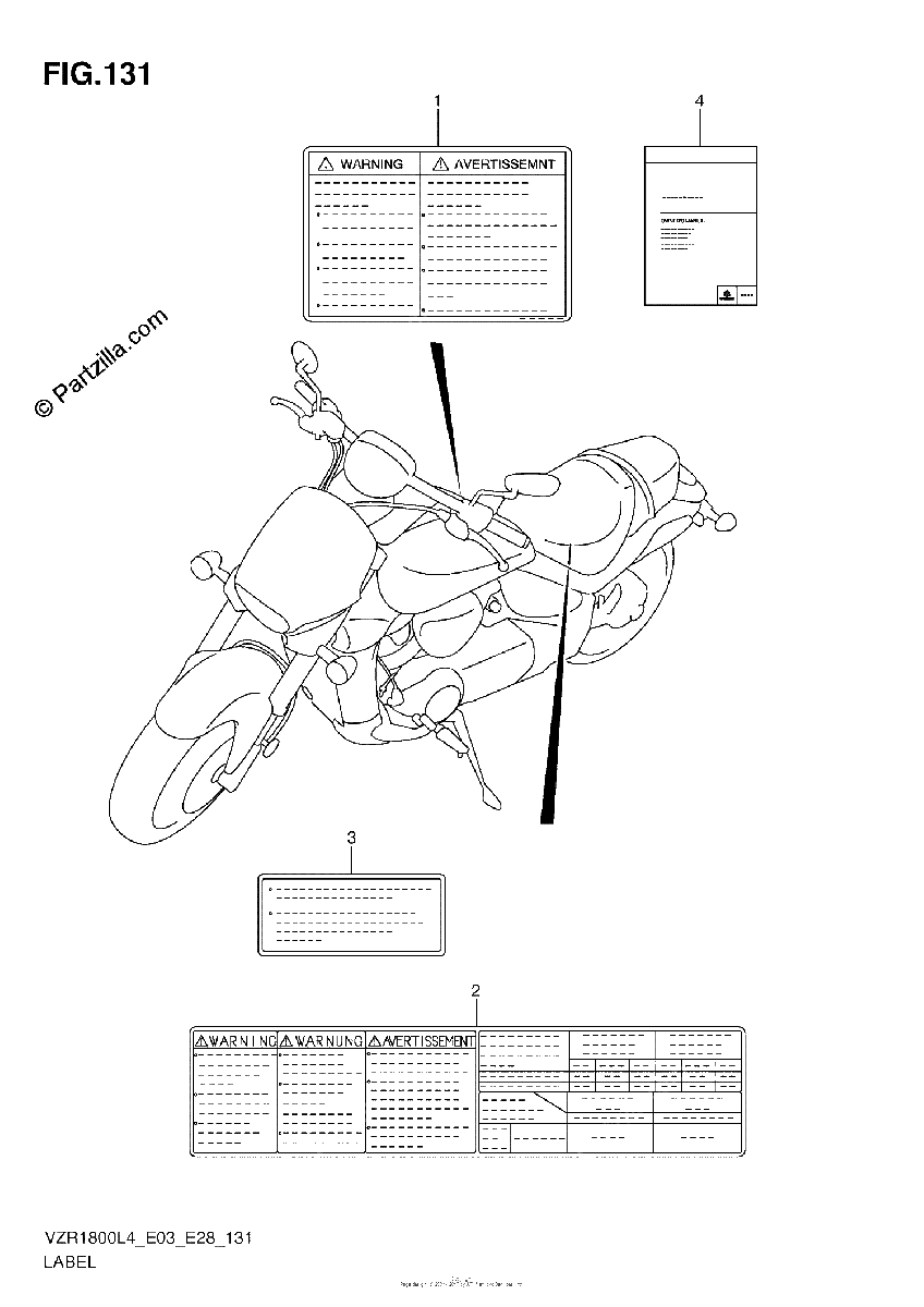 Diagrama de LABEL VZR1800ZL4 E28