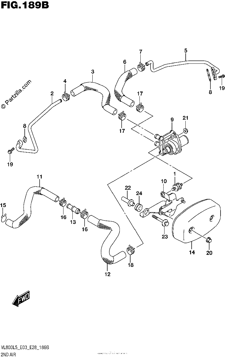 Diagrama de 2ND AIR VL800L5 E33