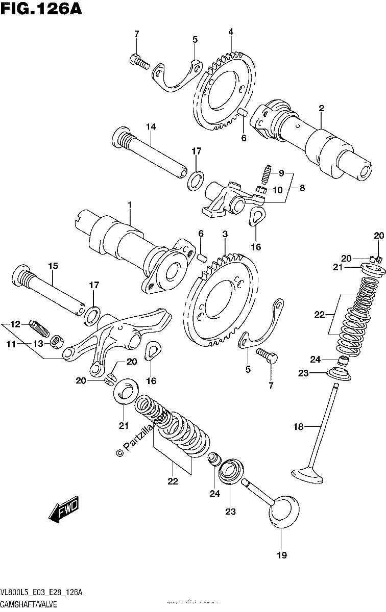 Diagrama de CAMSHAFT VALVE