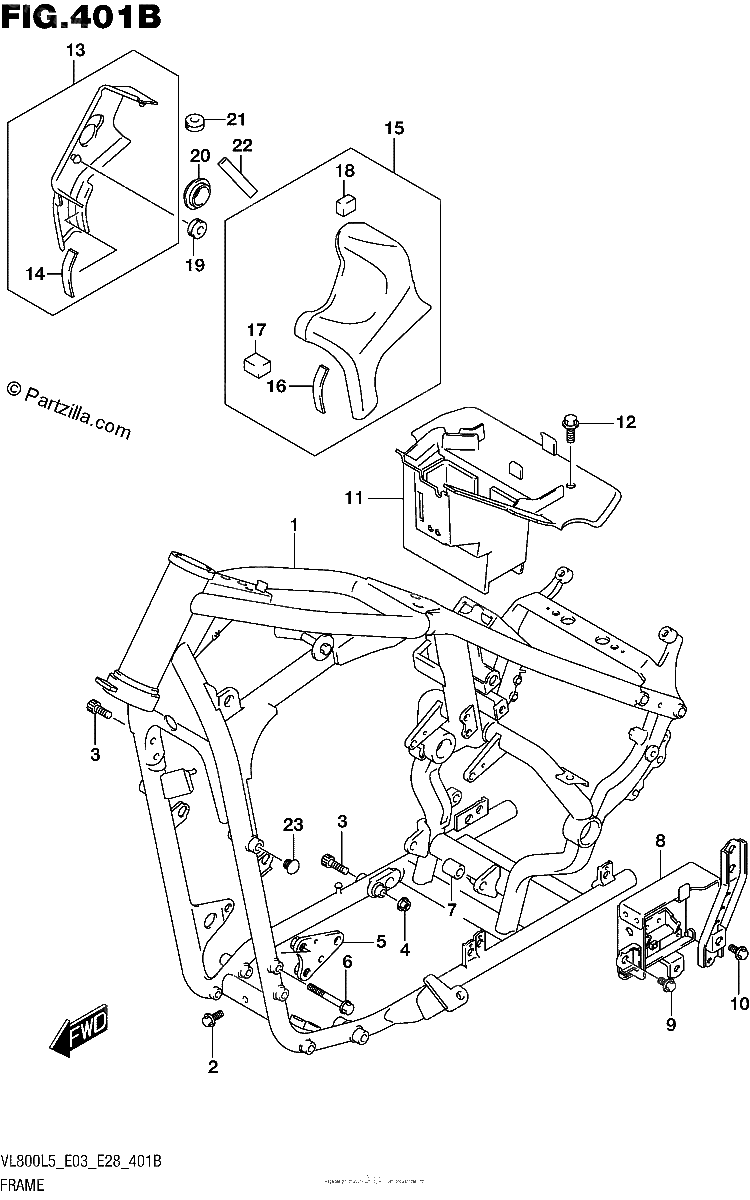 Diagrama de FRAME VL800L5 E33