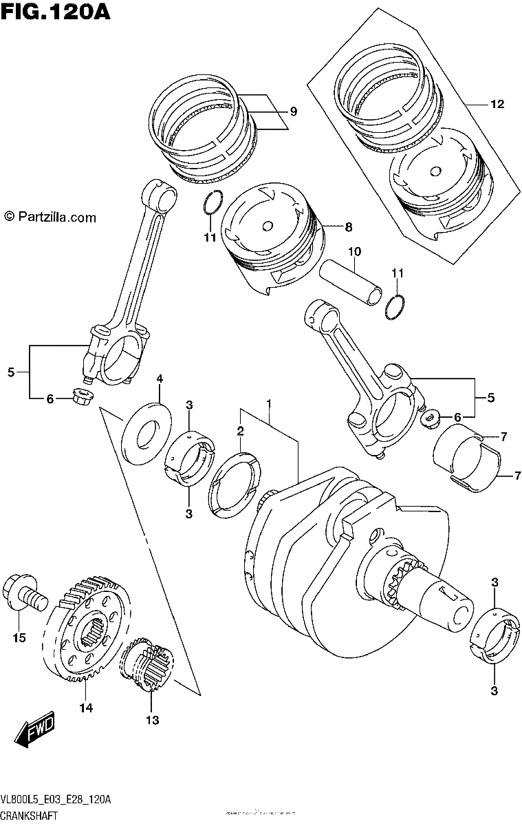 Diagrama de CRANKSHAFT