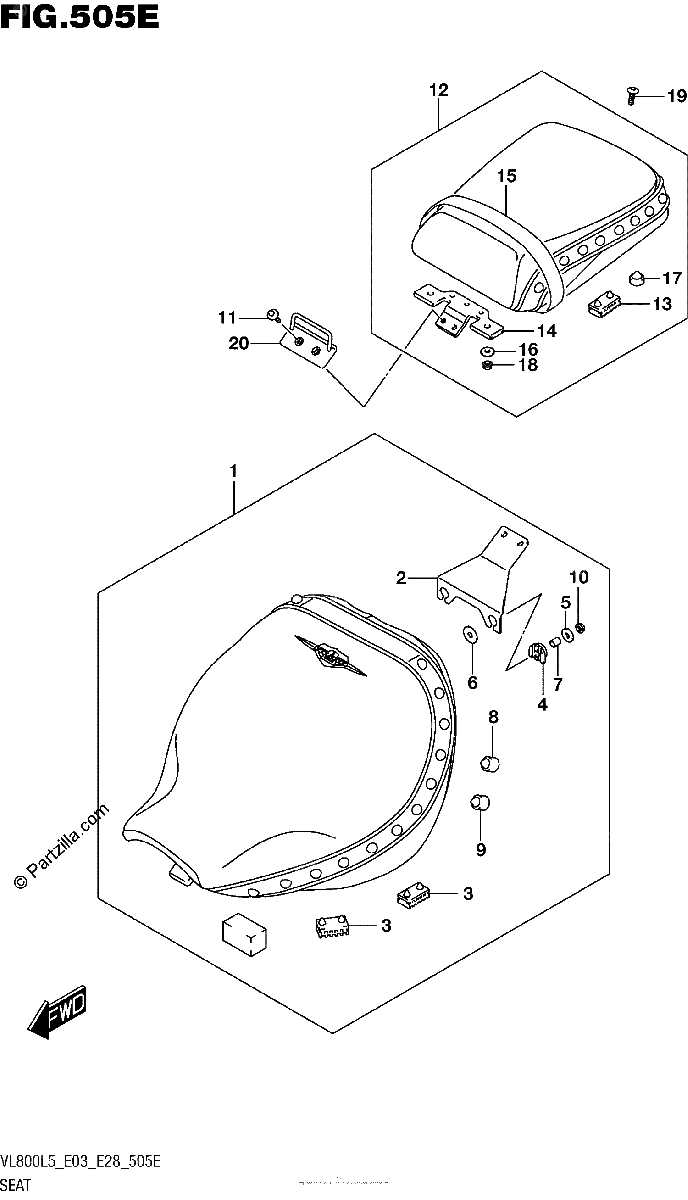 Diagrama de SEAT VL800TL5 E33