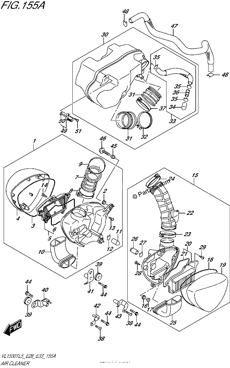 Diagrama de AIR CLEANER