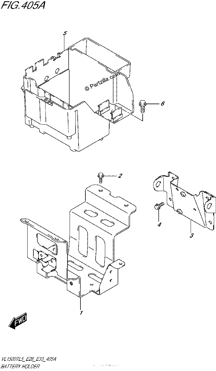 Diagrama de BATTERY HOLDER