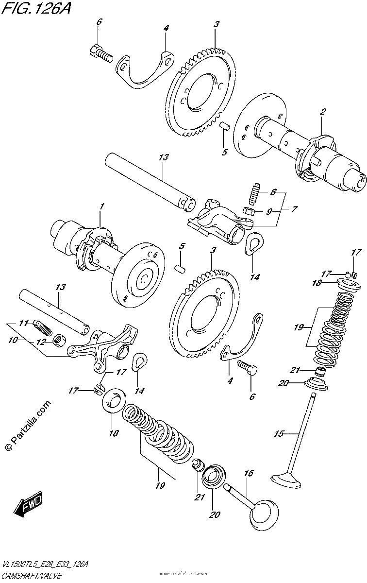 Diagrama de CAMSHAFT VALVE