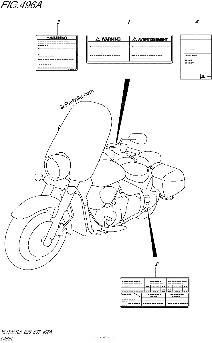 Diagrama de LABEL VL1500TL5 E28