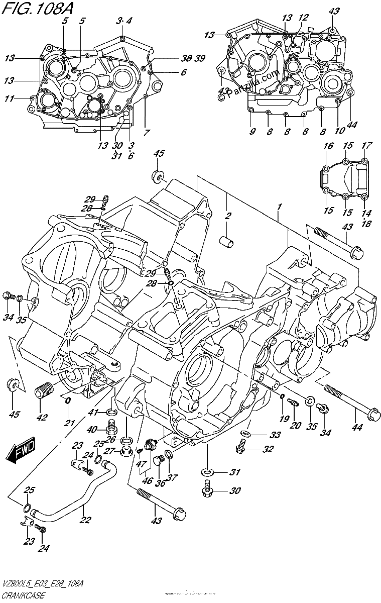 Diagrama de CRANKCASE