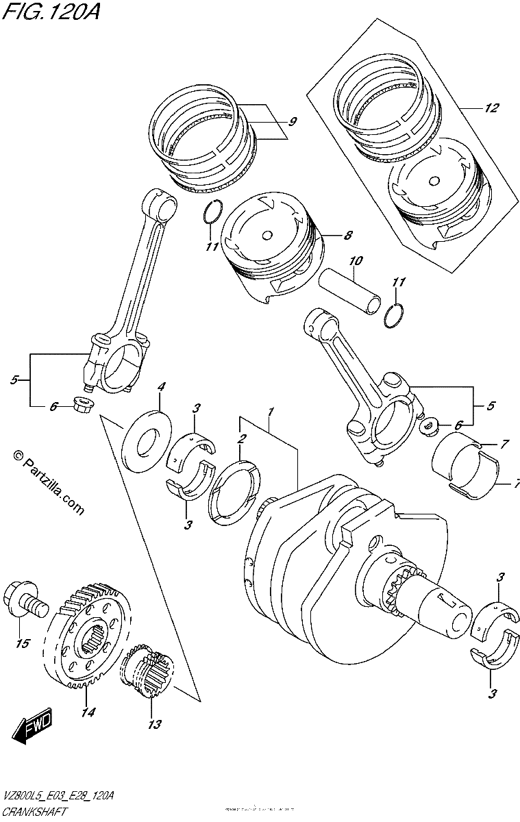 Diagrama de CRANKSHAFT