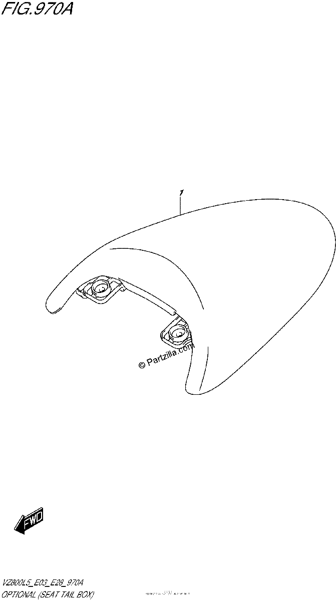 Diagrama de OPTIONAL SEAT TAIL BOX