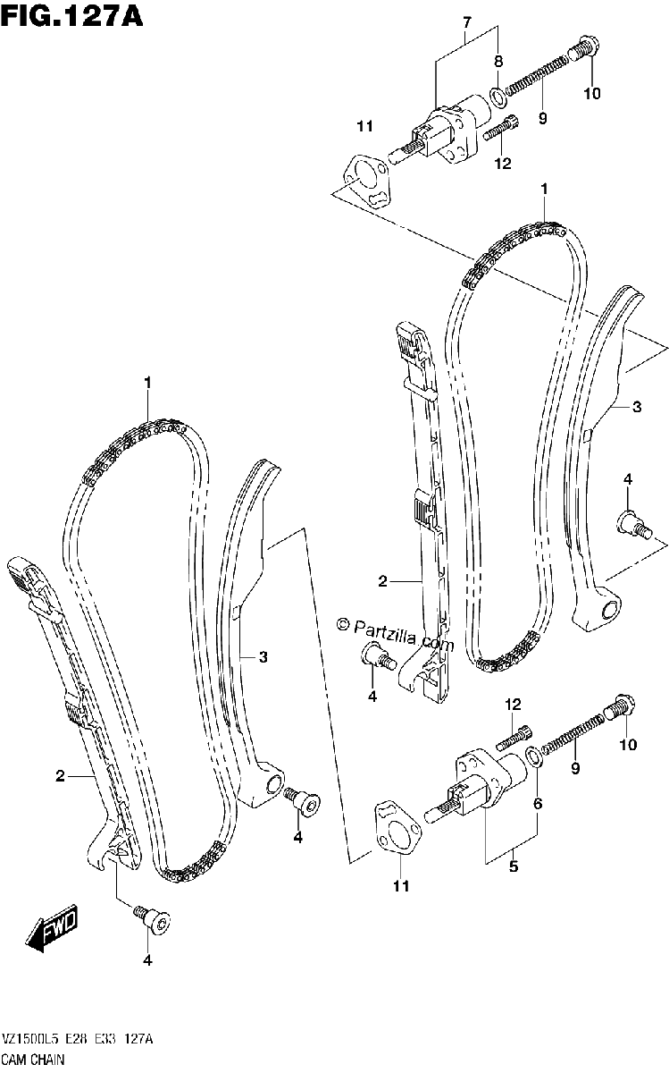 Diagrama de CAM CHAIN