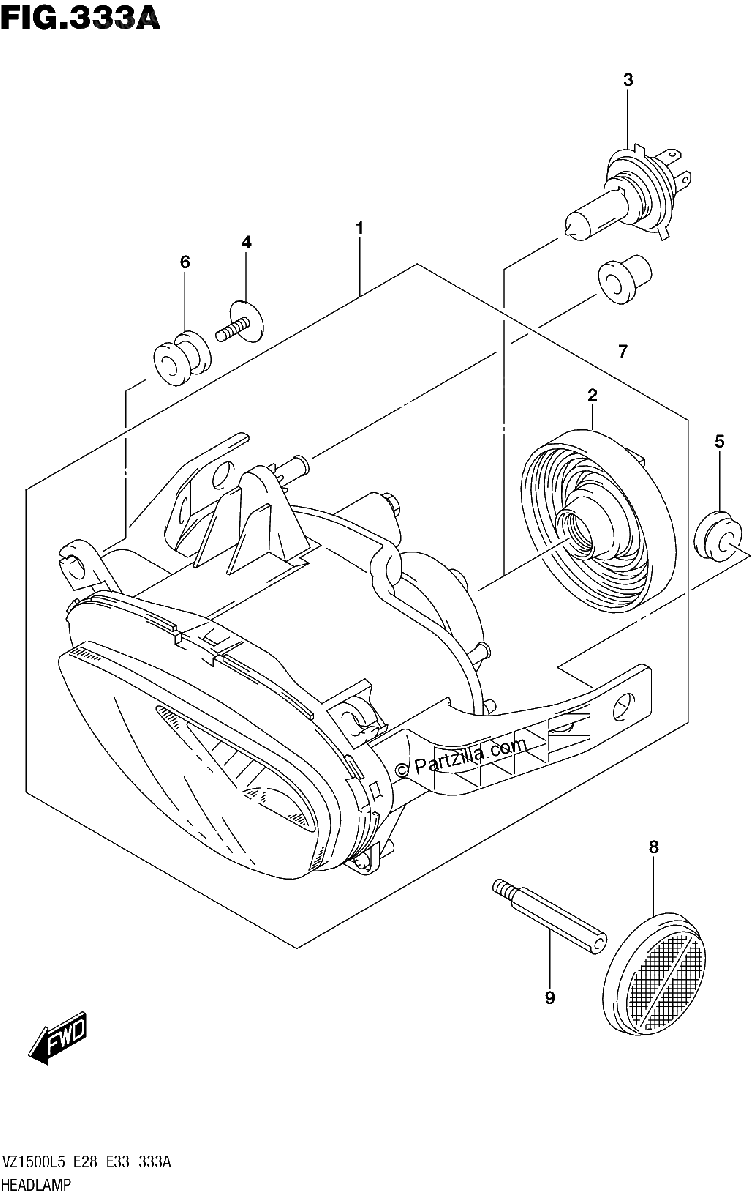 Diagrama de HEADLAMP