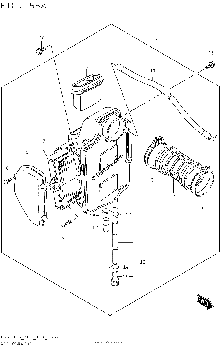 Diagrama de AIR CLEANER