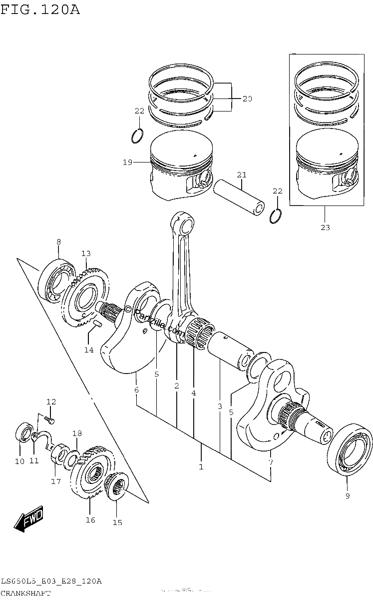 Diagrama de CRANKSHAFT