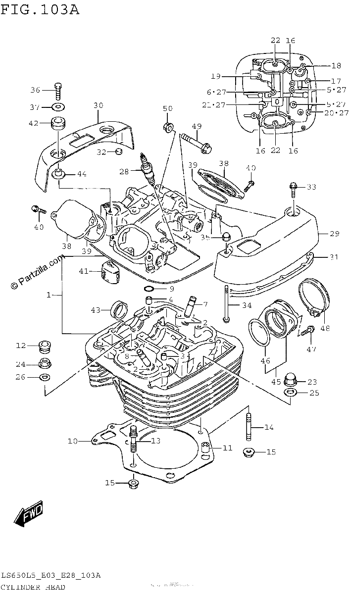 Diagrama de CYLINDER HEAD