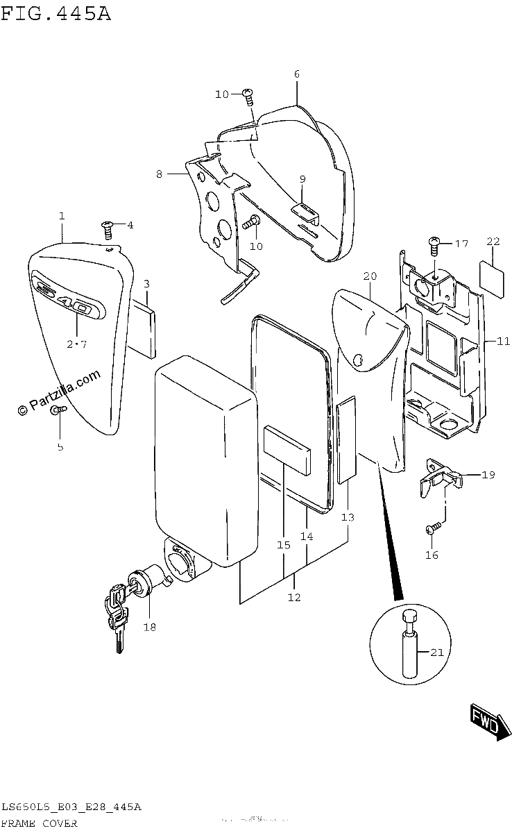Diagrama de FRAME COVER