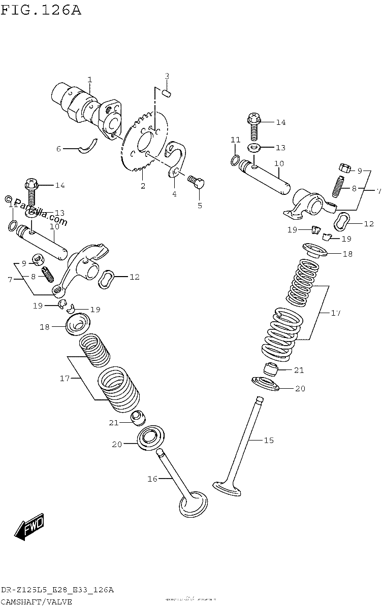Diagrama de CAMSHAFT VALVE