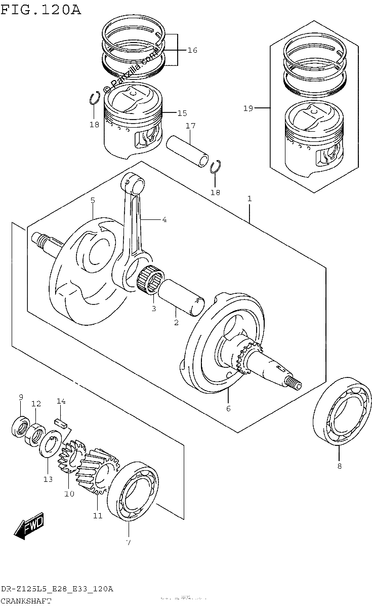 Diagrama de CRANKSHAFT