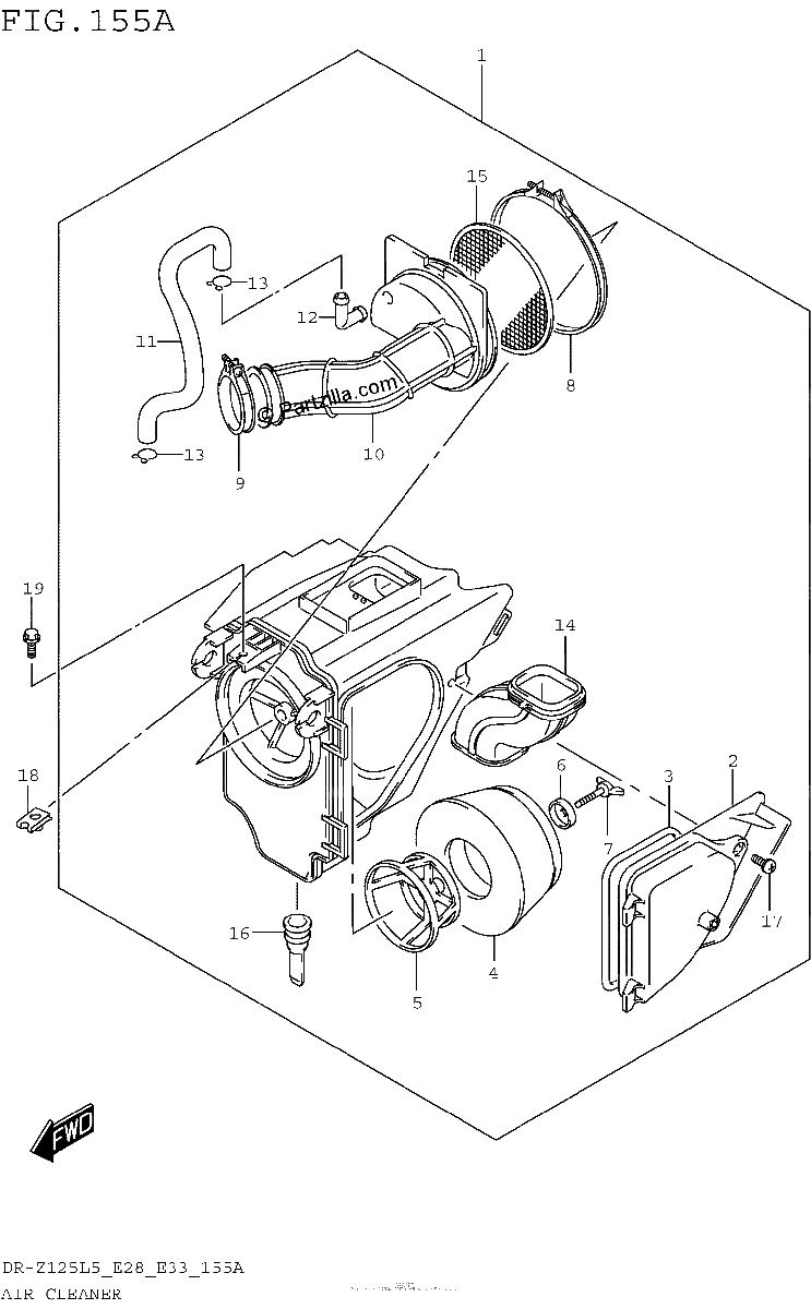 Diagrama de AIR CLEANER